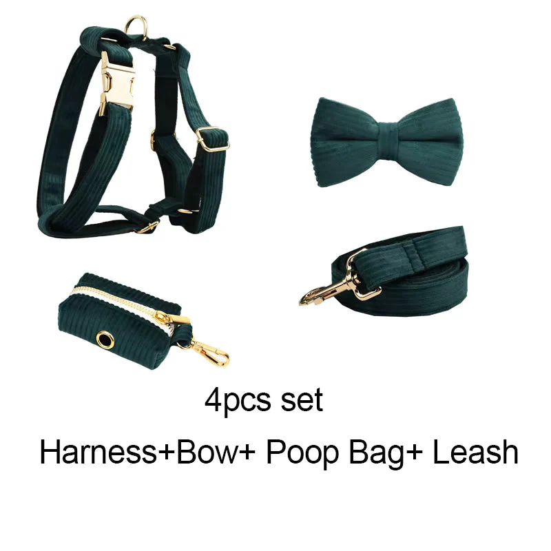 Personalized Dark Green Corduroy Classic Set - Image 18