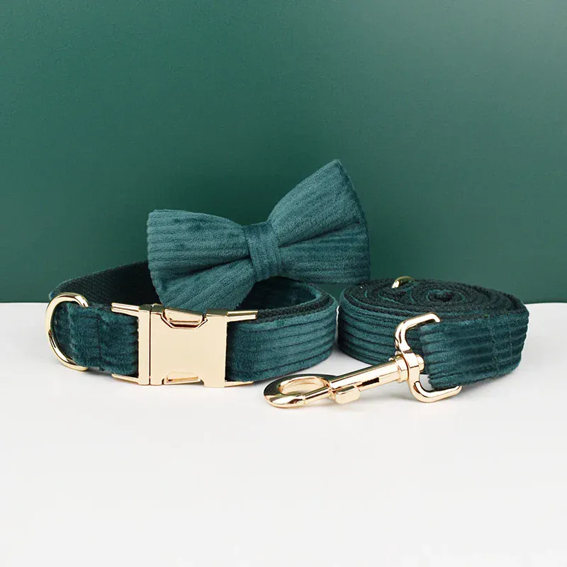 Personalized Dark Green Corduroy Classic Set - Image 3