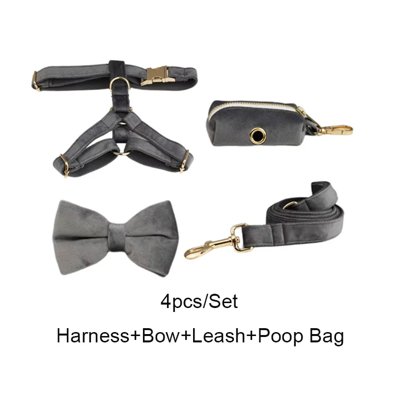 Personalized Dark Grey Velvet Classic Set - Image 21