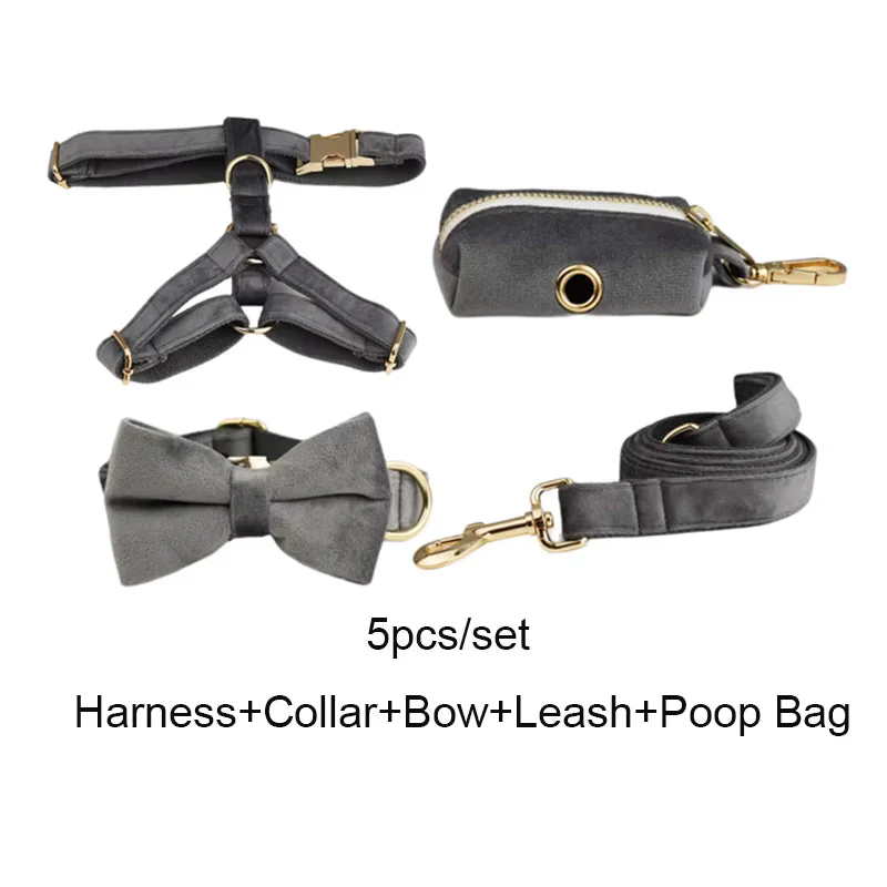 Personalized Dark Grey Velvet Classic Set - Image 22