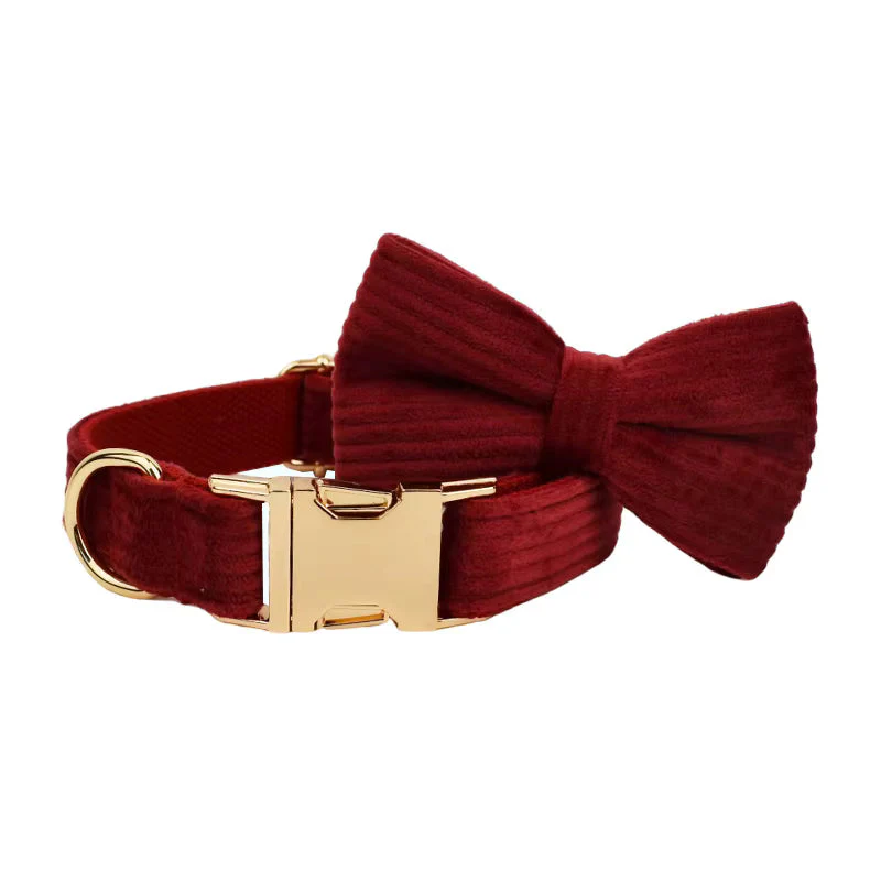 Personalized Dark Red Corduroy Classic Set - Image 10