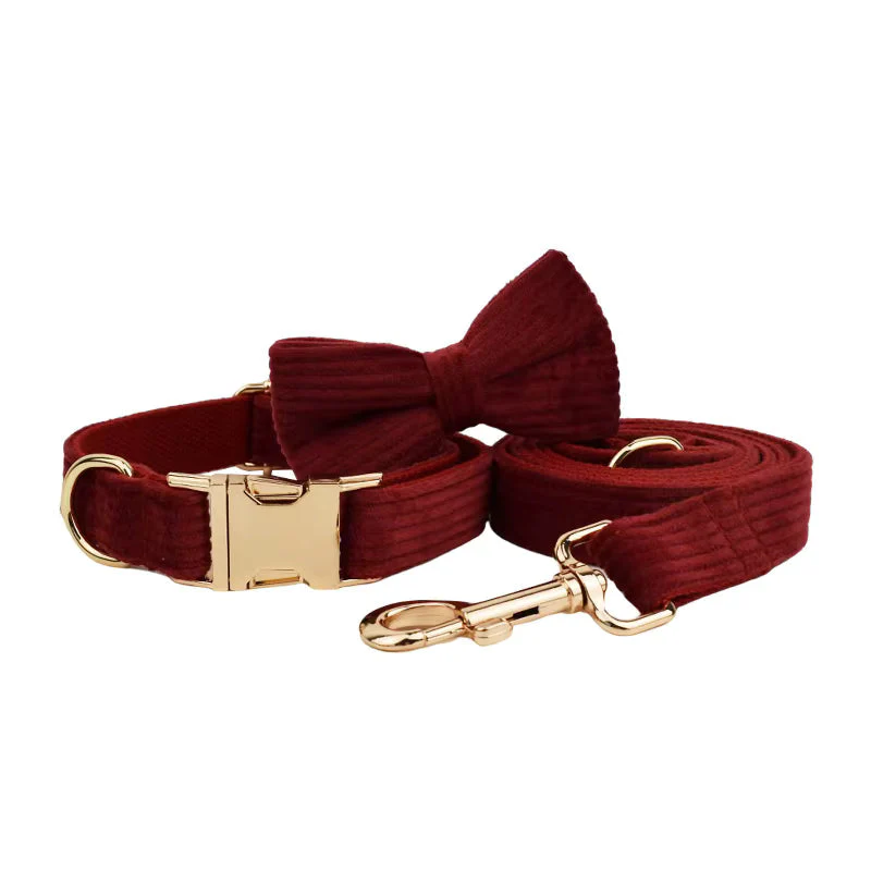 Personalized Dark Red Corduroy Classic Set - Image 15