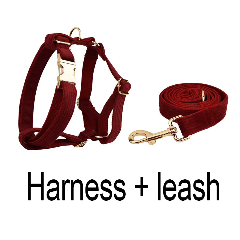 Personalized Dark Red Corduroy Classic Set - Image 16