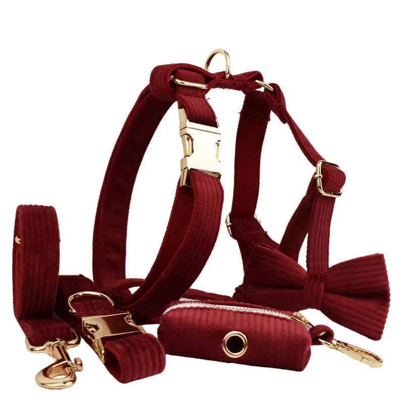 Personalized Dark Red Corduroy Classic Set - Image 18
