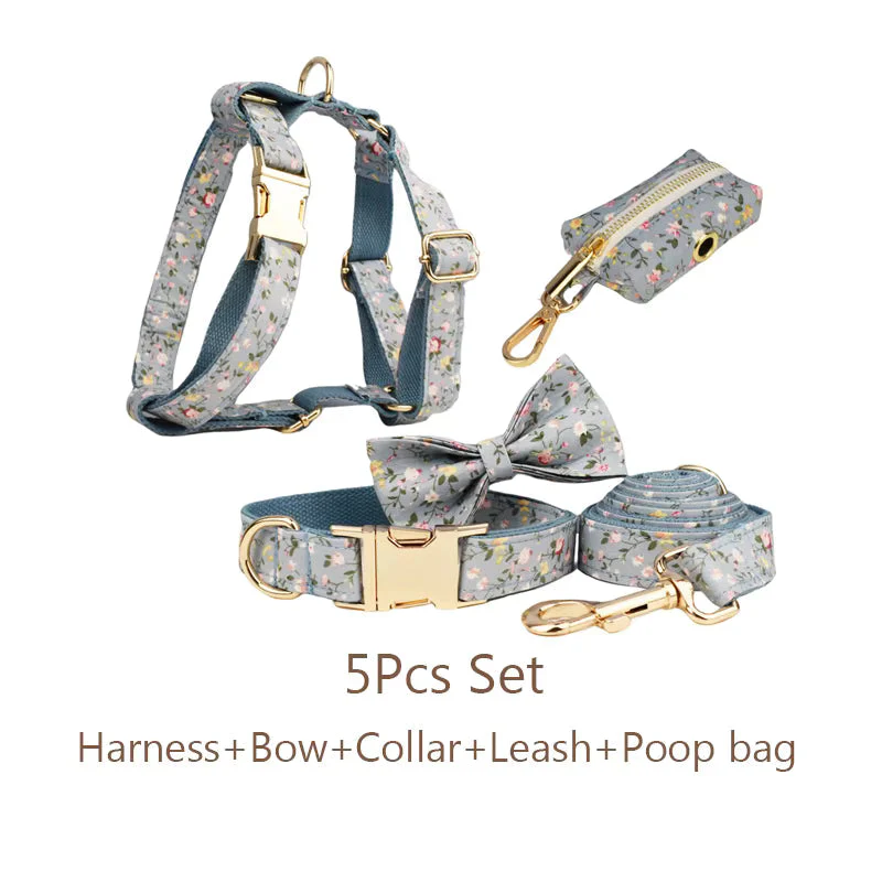 Personalized Dusty Blue Floral Classic Set - Image 21
