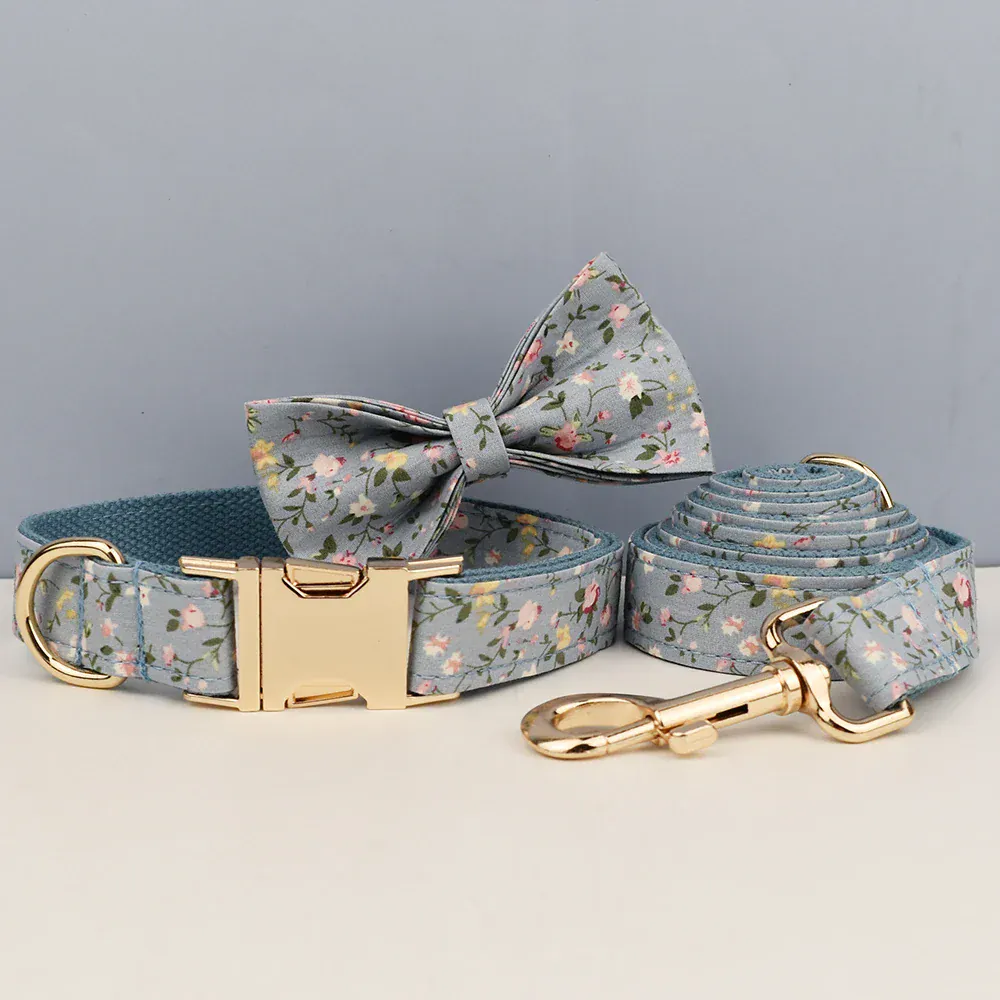Personalized Dusty Blue Floral Classic Set - Image 3
