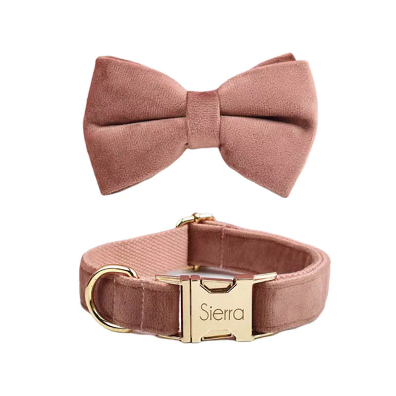 Personalized Dusty Pink Velvet Classic Set - Image 13