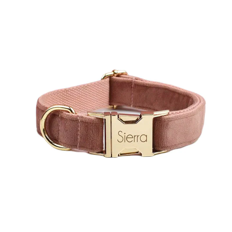Personalized Dusty Pink Velvet Classic Set - Image 14