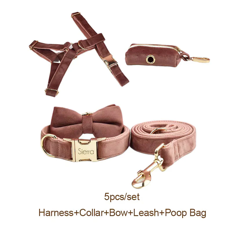 Personalized Dusty Pink Velvet Classic Set - Image 21