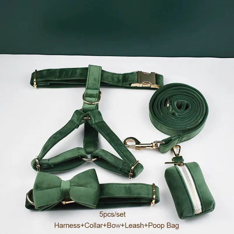 Personalized Forest Green Velvet Classic Set - Image 22