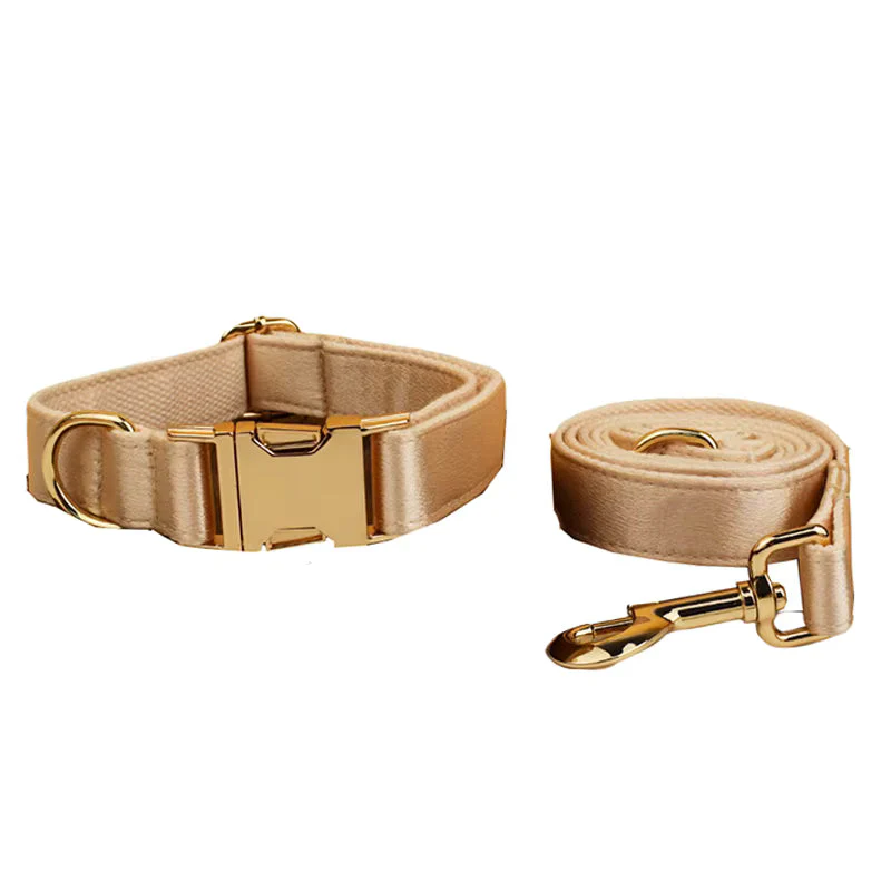 Personalized Gold Satin Wedding Classic Set - Image 18