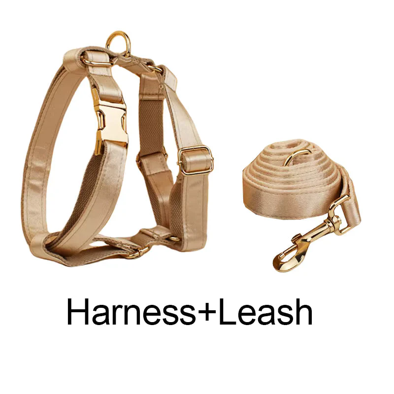 Personalized Gold Satin Wedding Classic Set - Image 20