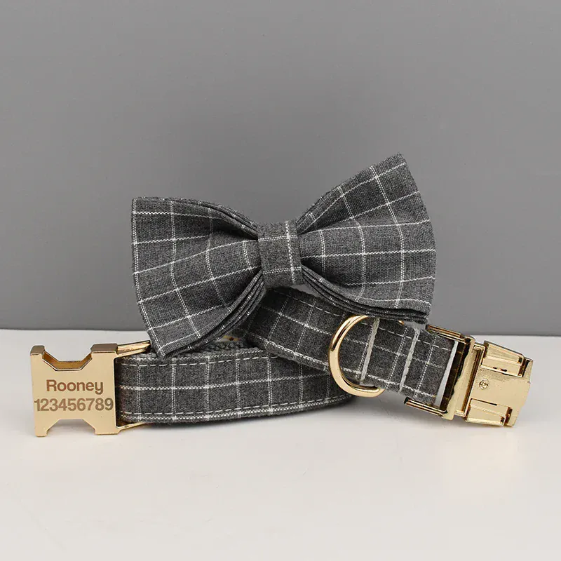 Personalized Gray Plaid Classic Set - Image 10