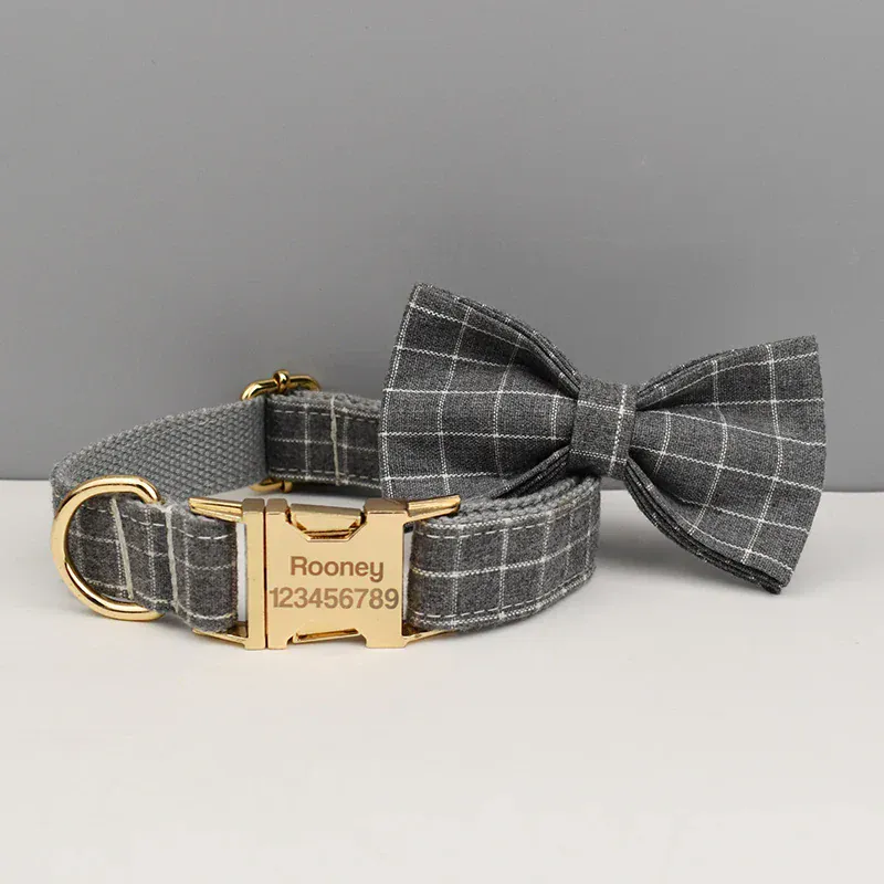 Personalized Gray Plaid Classic Set - Image 6