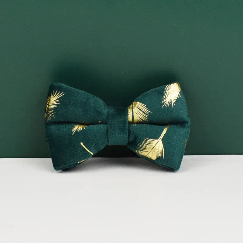 Personalized Green Feather Velvet Floral Classic Set - Image 10