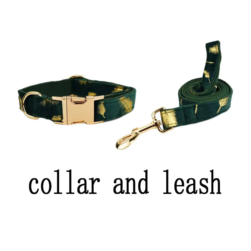 Personalized Green Feather Velvet Floral Classic Set - Image 16
