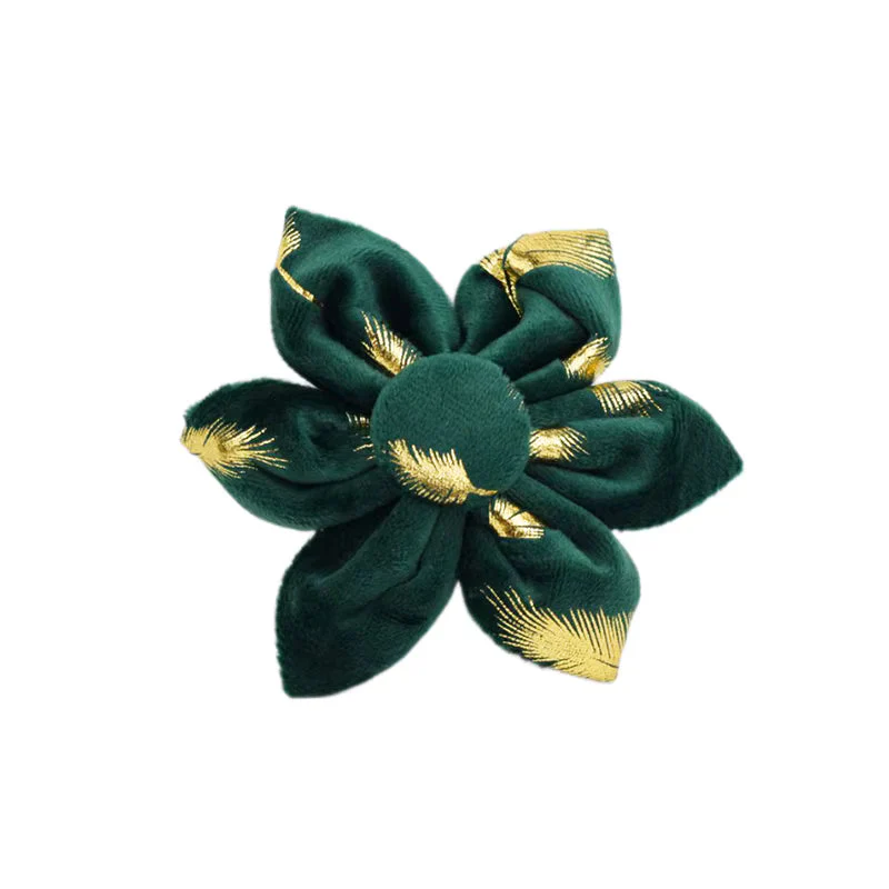 Personalized Green Feather Velvet Floral Classic Set - Image 20