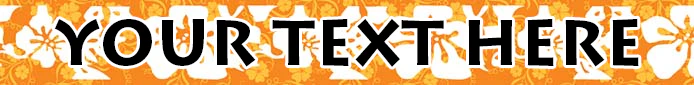 Personalized Island Floral Orange Dog Collar - Image 2