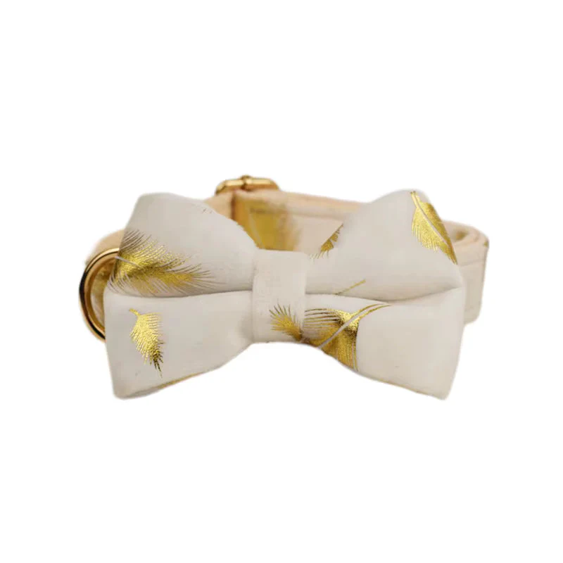 Personalized Ivory Gold Leaf Velvet Classic Set - Image 12