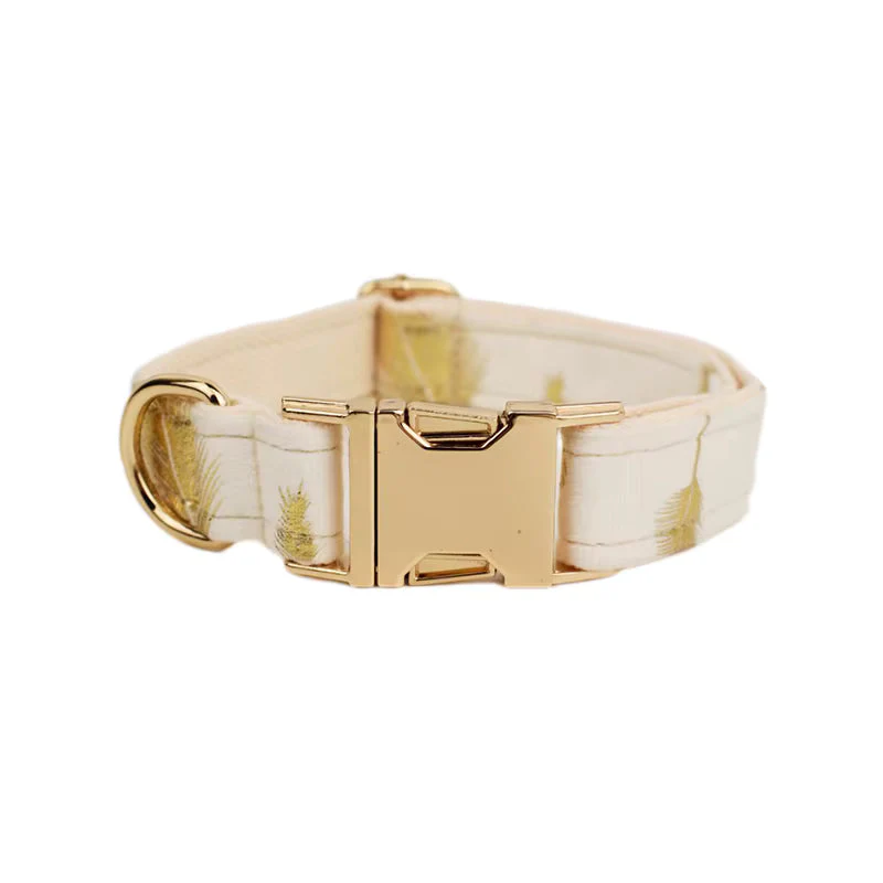 Personalized Ivory Gold Leaf Velvet Classic Set - Image 13