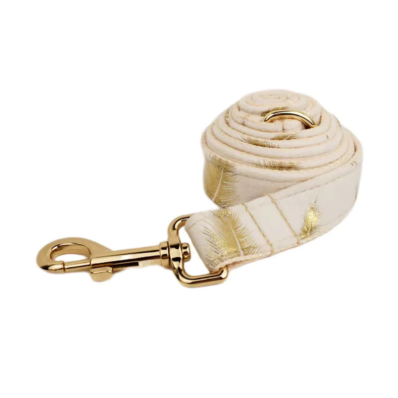 Personalized Ivory Gold Leaf Velvet Classic Set - Image 14