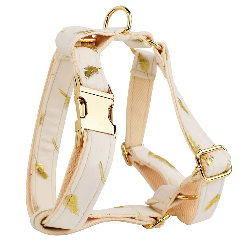 Personalized Ivory Gold Leaf Velvet Classic Set - Image 15