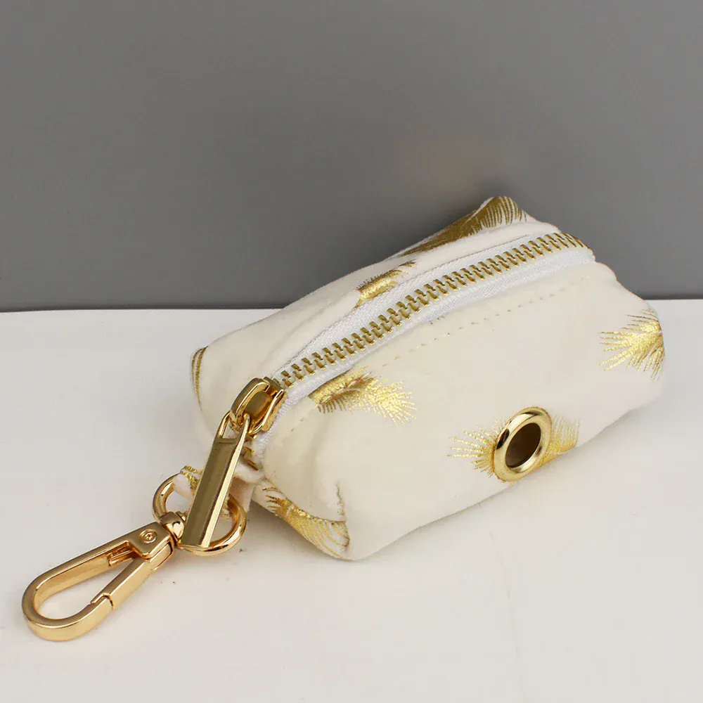Personalized Ivory Gold Leaf Velvet Classic Set - Image 8