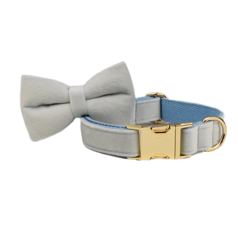 Personalized Light Blue Velvet Classic Set - Image 15
