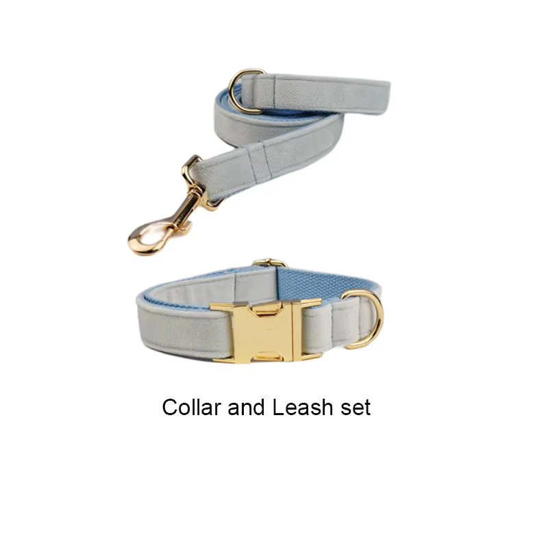 Personalized Light Blue Velvet Classic Set - Image 19