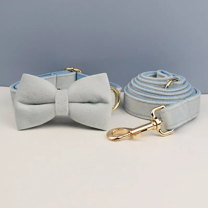 Personalized Light Blue Velvet Classic Set - Image 6