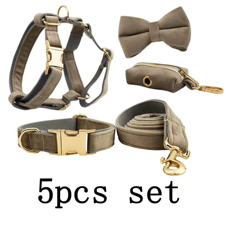 Personalized Light Grey Velvet Classic Set - Image 21