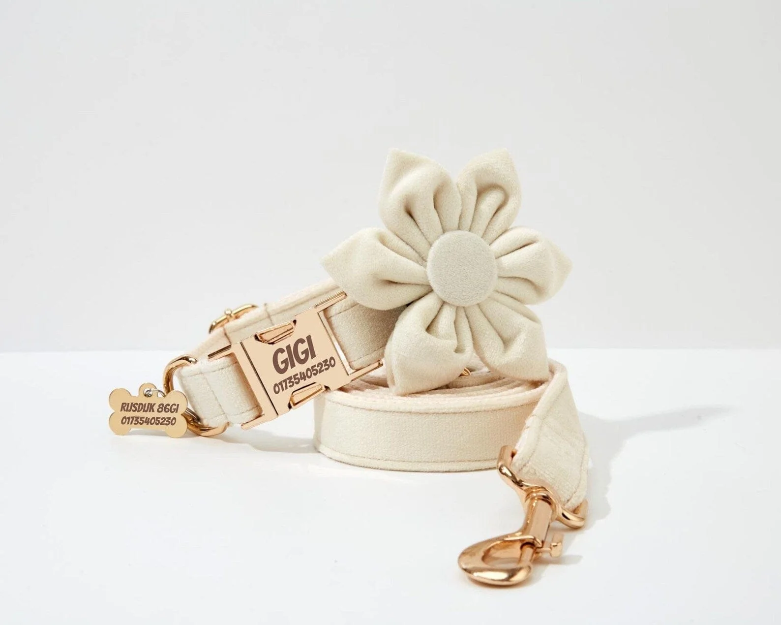 Personalized Milky White Velvet Classic Set - Image 3