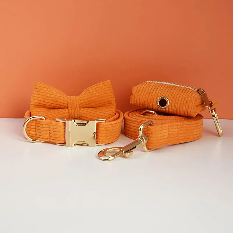 Personalized Orange Corduroy Classic Set - Image 6