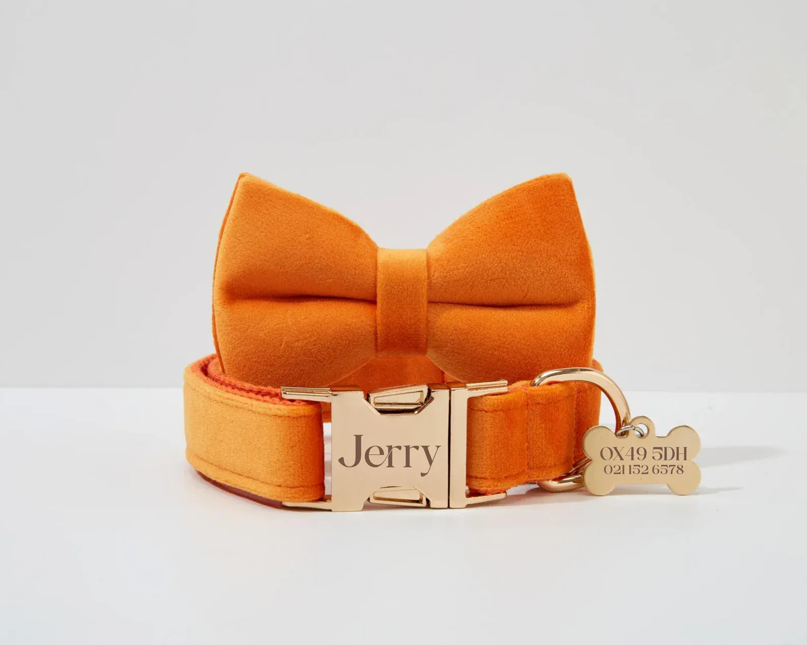 Personalized Orange Velvet Classic Set - Image 11
