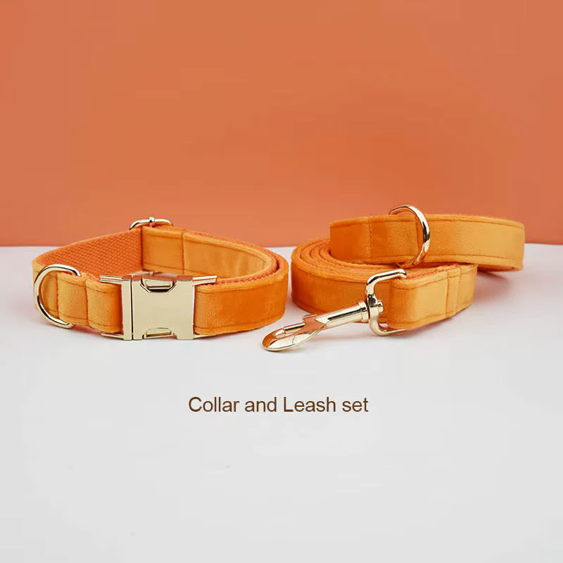 Personalized Orange Velvet Classic Set - Image 19