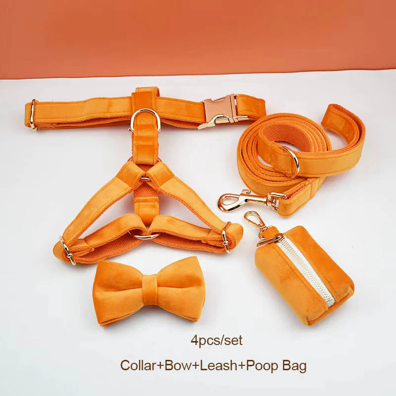 Personalized Orange Velvet Classic Set - Image 21