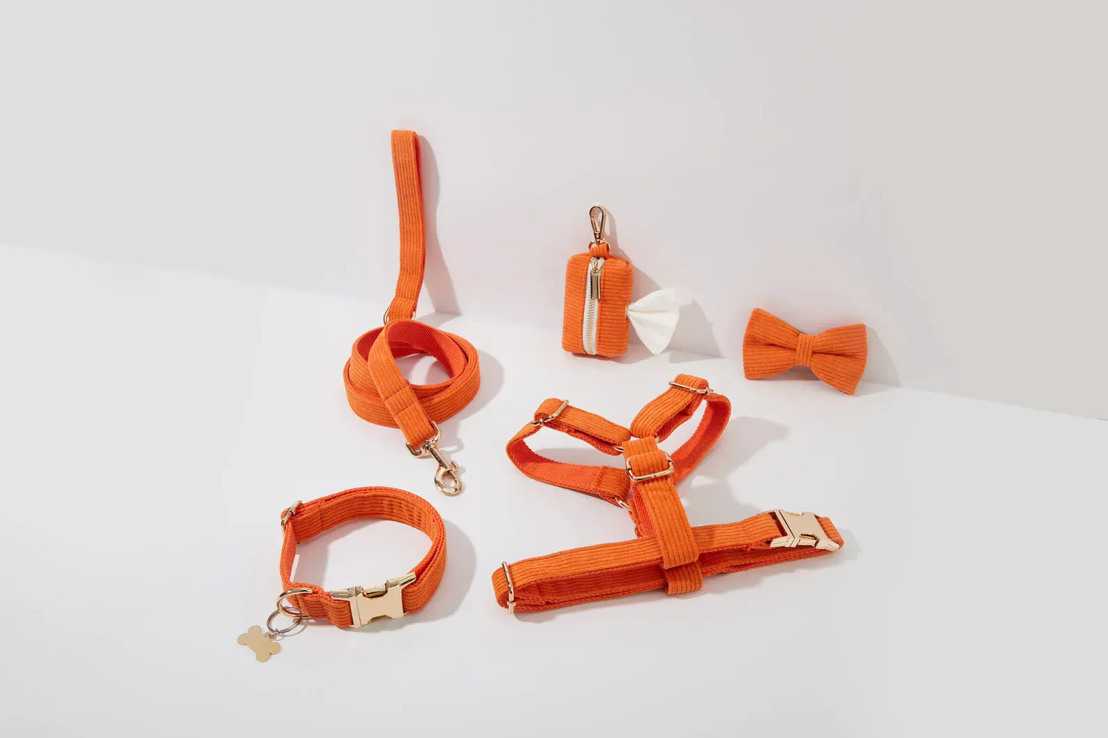 Personalized Orange Velvet Classic Set - Image 7
