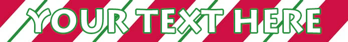 Personalized Peppermint Stick Dog Collar - Image 3