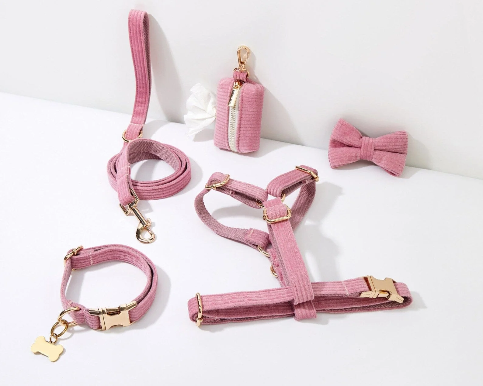 Personalized Pink Corduroy Classic Set - Image 3