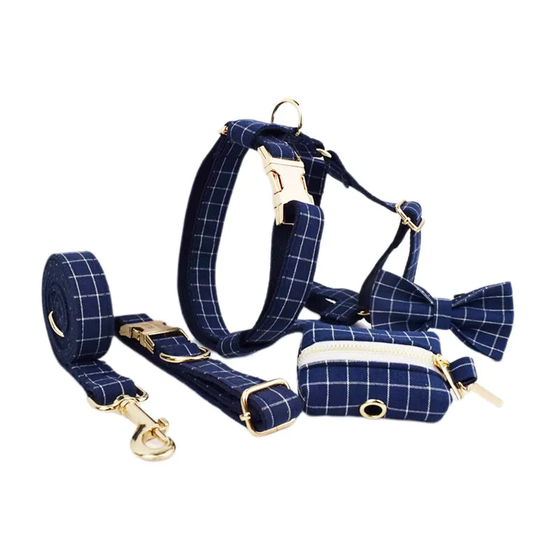 Personalized Plaid Dark Blue Classic Set - Image 19