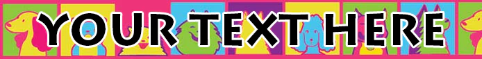 Personalized Pop Art Dogs Dog Collar - Image 2