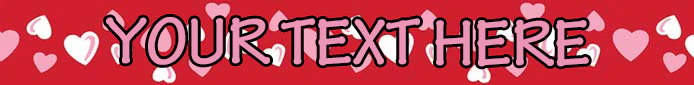 Personalized Red Hearts Dog Collar - Image 2