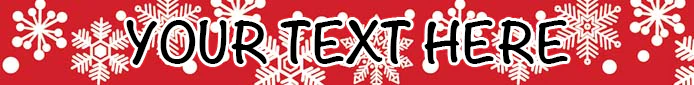 Personalized Red Snowflakes Dog Collar - Image 2