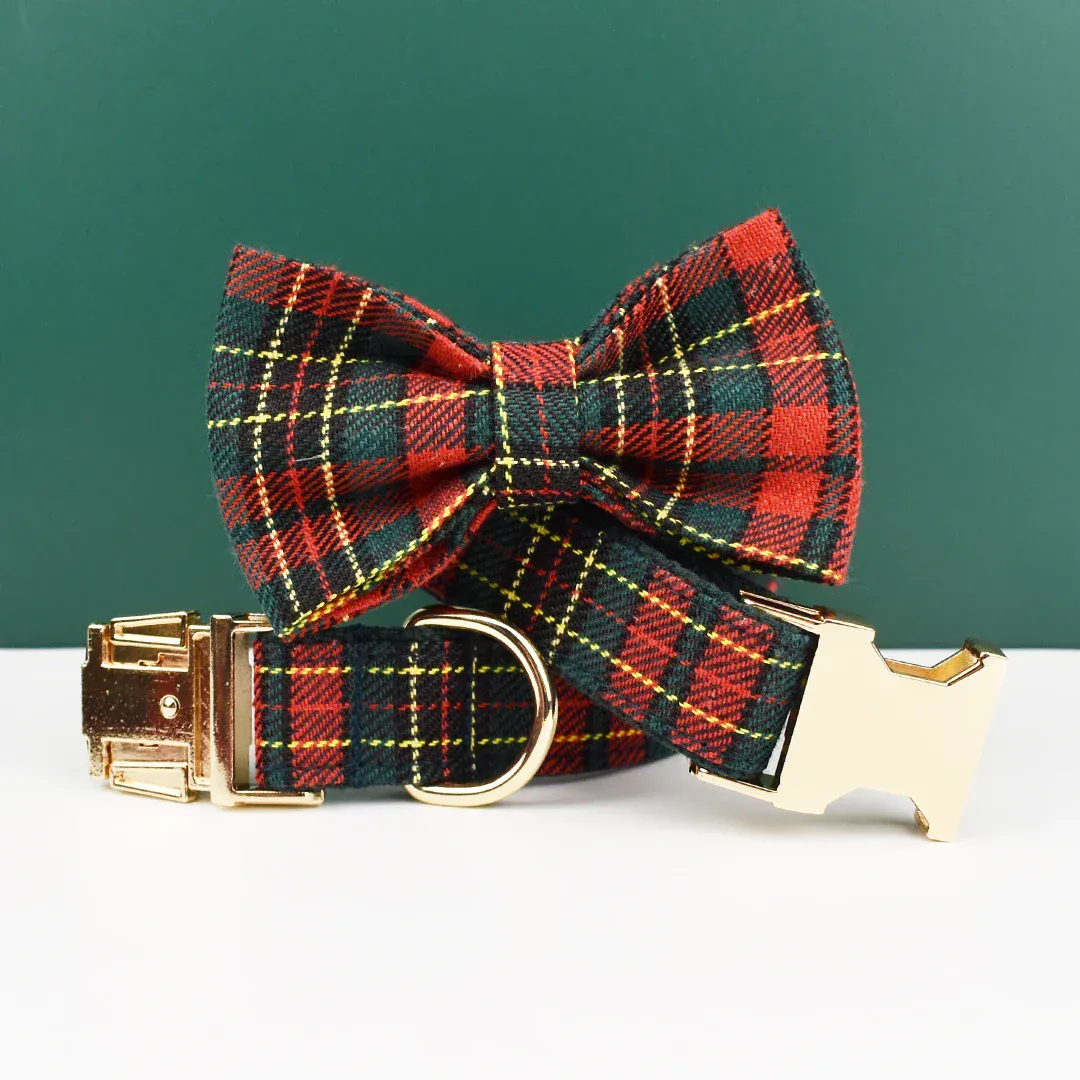 Personalized Red Tartan Christmas Classic Set - Image 3