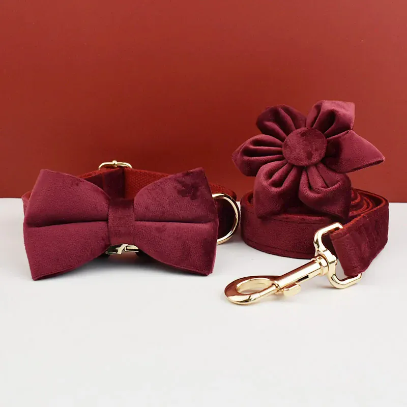 Personalized Red Wine Velvet Classic Set - Image 3