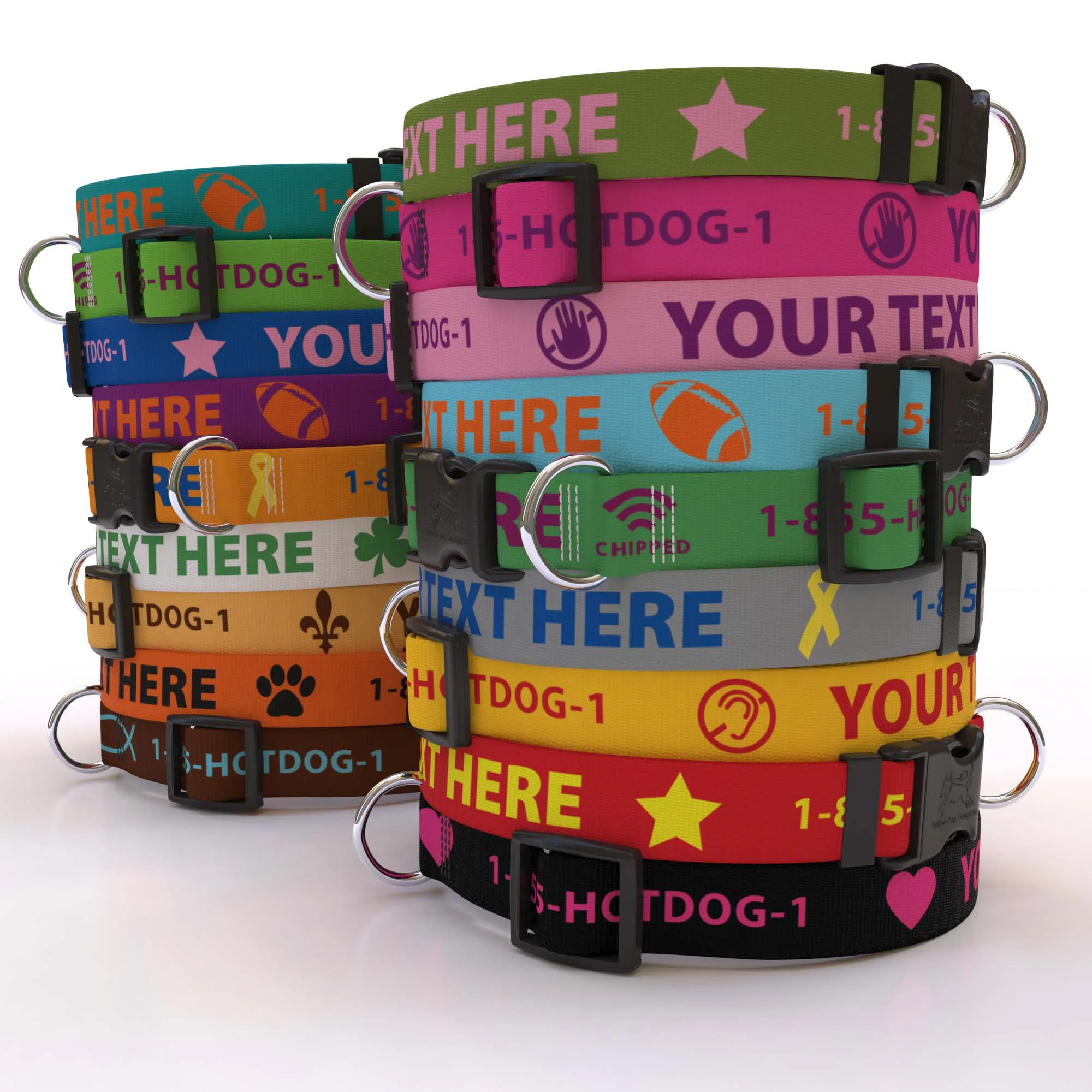 Personalized Solid Colored Collar - Image 2