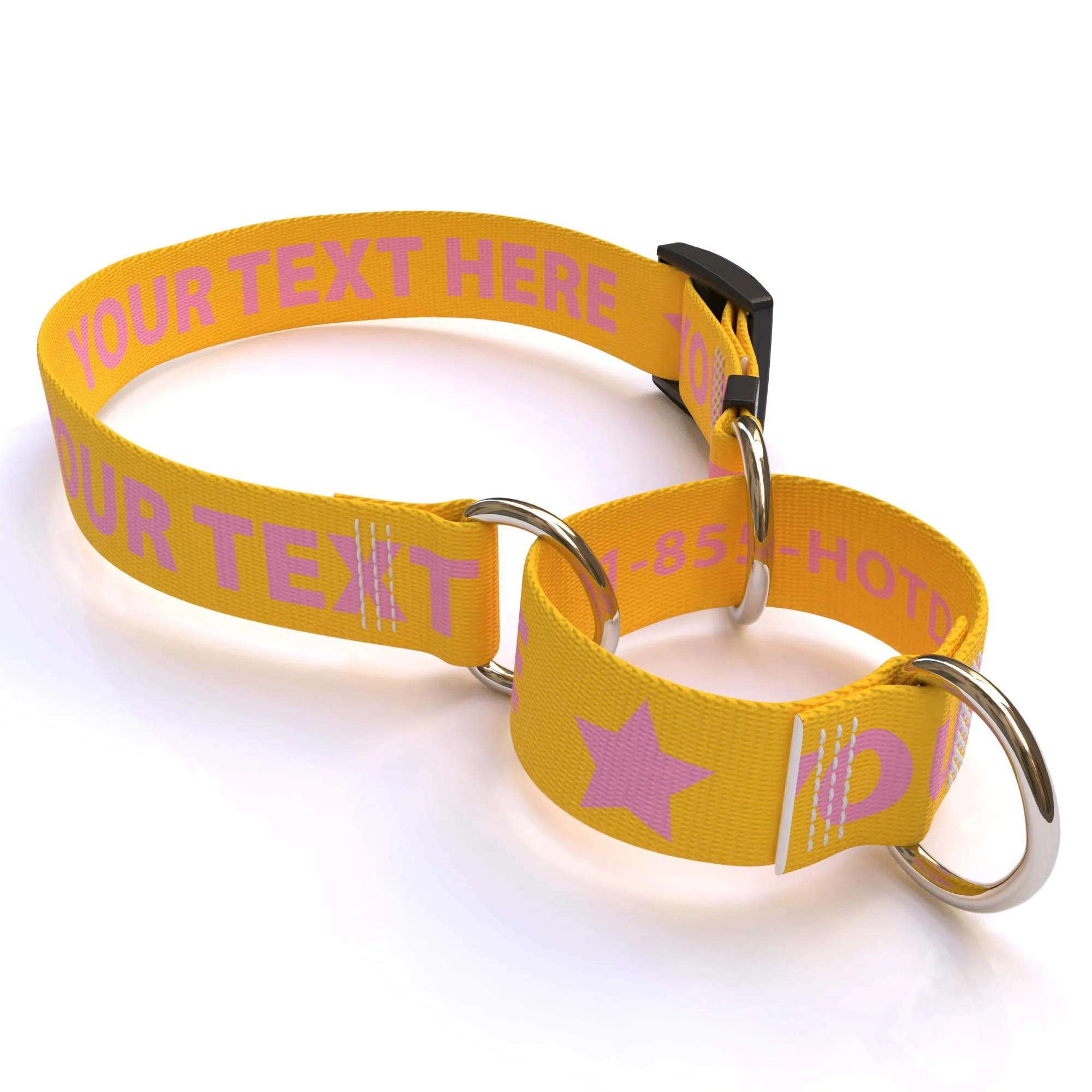 Personalized Solid Colored Martingale Collar - Image 12