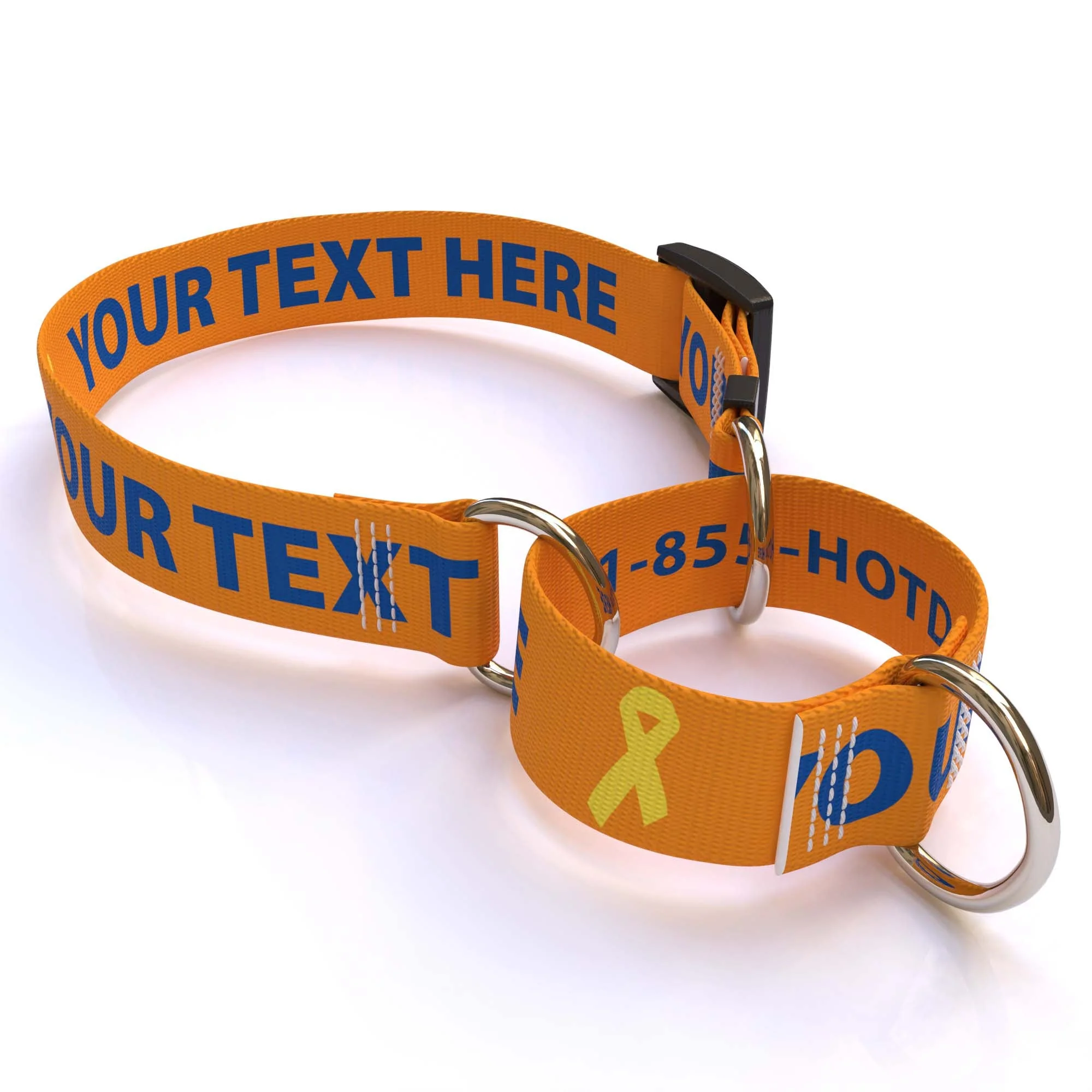 Personalized Solid Colored Martingale Collar - Image 14