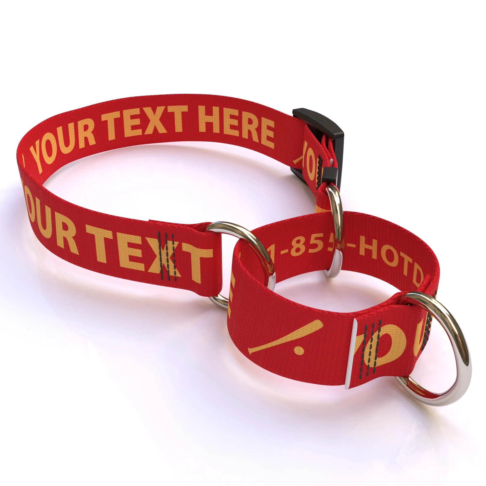 Personalized Solid Colored Martingale Collar - Image 3