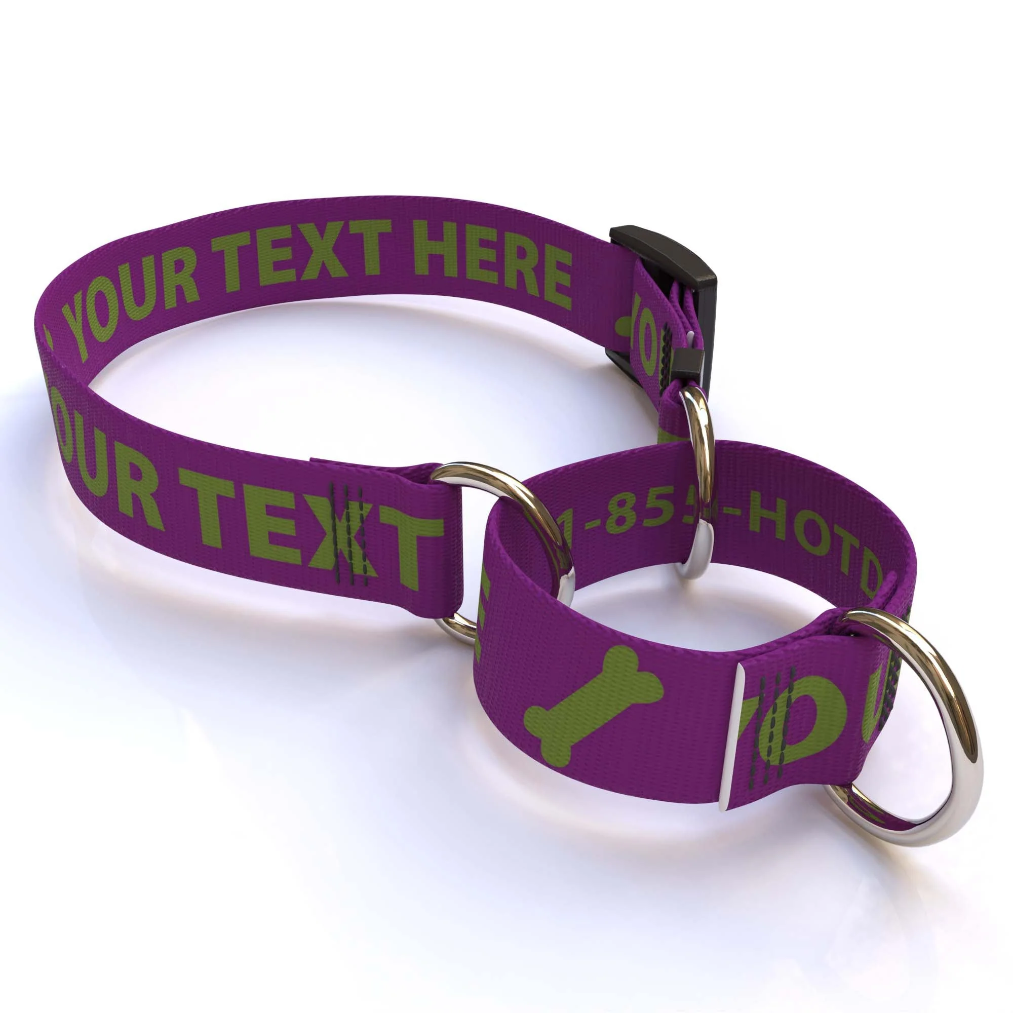 Personalized Solid Colored Martingale Collar - Image 5